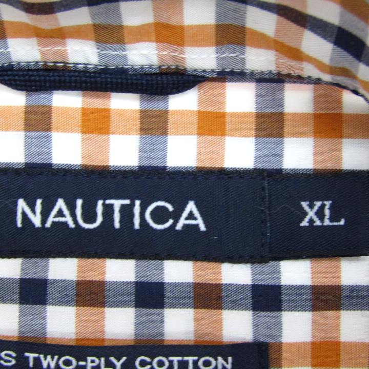 Nutica Camiseta de mangas largas Tops Control de botones Men XL Tamaño Naranja × Nautico NAUTICA — vista 3