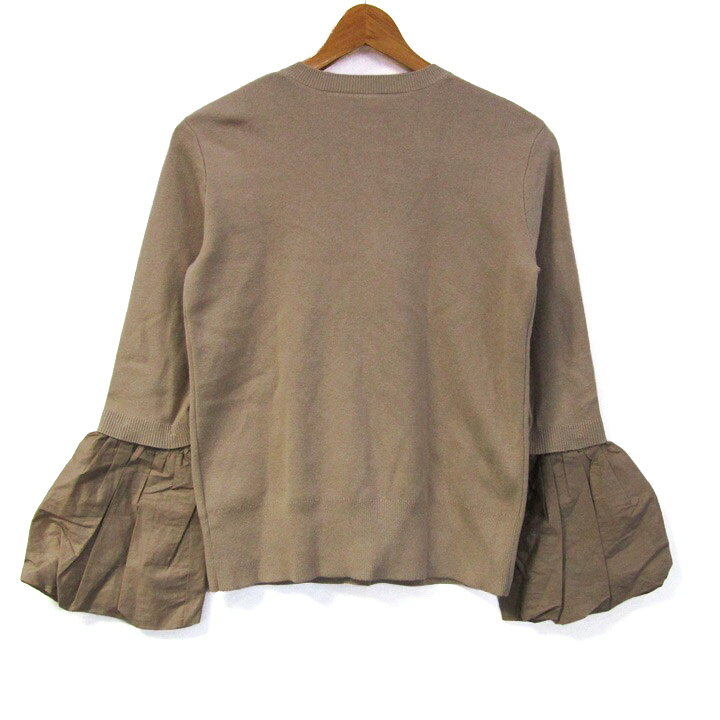 ミラオーウェン ニットカーディガン トップス バルーンカフス カシミヤ混 レディース ブラウン Mila Owen 【中古】 thumbs-up-13123098 Thumbs-up サンプル画像2