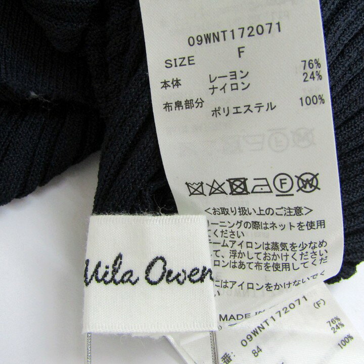 ミラ オーウェン リブニットワンピース ロングカーディガン 長袖 ブランド トップス レディース Fサイズ ネイビー Mila Owen 【中古】 thumbs-up-13123992 Thumbs-up サンプル画像3