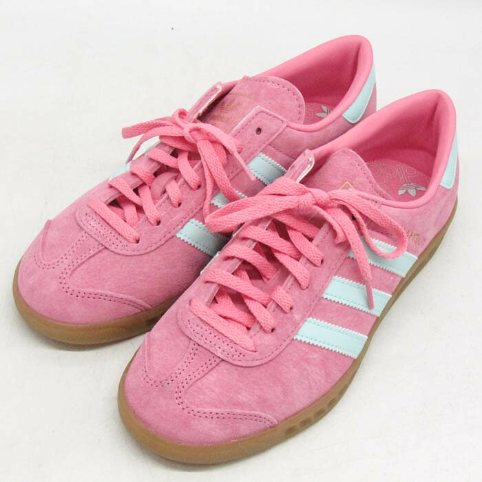 アディダスオリジナルス スニーカー ローカット IH5459 ハンブルク シューズ 靴 メンズ 25.5サイズ ピンク adidas Originals 【中古】