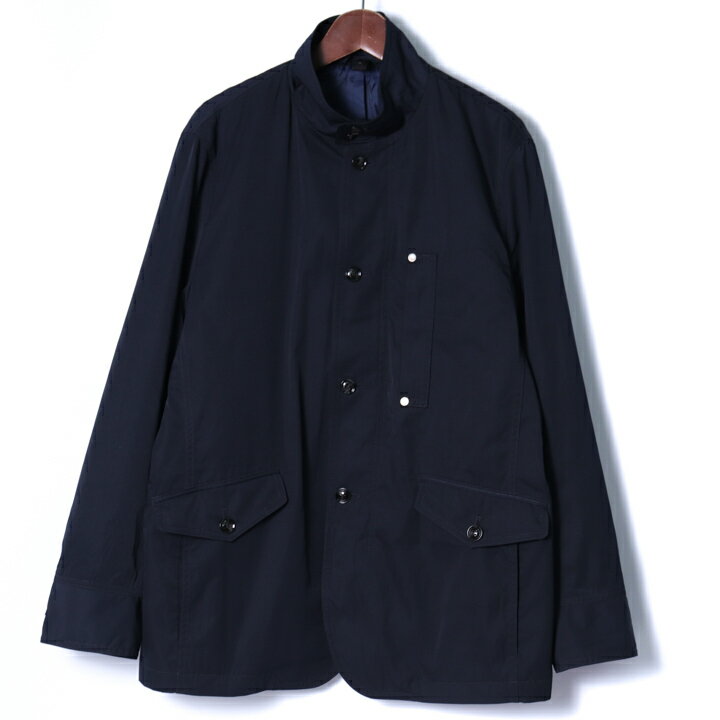 マックレガー ジップアップブルゾン ハイネック 無地 ジャケット アウター メンズ Mサイズ ネイビー McGregor 【中古】