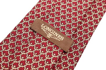 ブランド ネクタイ 【中古】LONGINES ロンジン 総柄 ブランド ネクタイ 良品 メンズ プレゼント ※沖縄送料別途要