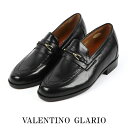 日本製 カンガルー革 ヒールアップシューズ スリッポン メンズ 4E ショック吸収 5.5cmヒール ローファー シークレットシューズValentino Glario バレンチノグラリオ　CS-181 在庫処分SALE