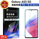 【25日は最大P19倍+15%OFFクーポン】 【ブルーライトカット】 【AGC日本製ガラス】 Galaxy A53 5G ガラスフィルム 強化ガラス 液晶保護 飛散防止 指紋防止 硬度9H 2.5Dラウンドエッジ加工 スマホ 画面保護 フィルム シート ギャラクシー SC-53C sc53c docomo ドコモ SCG
