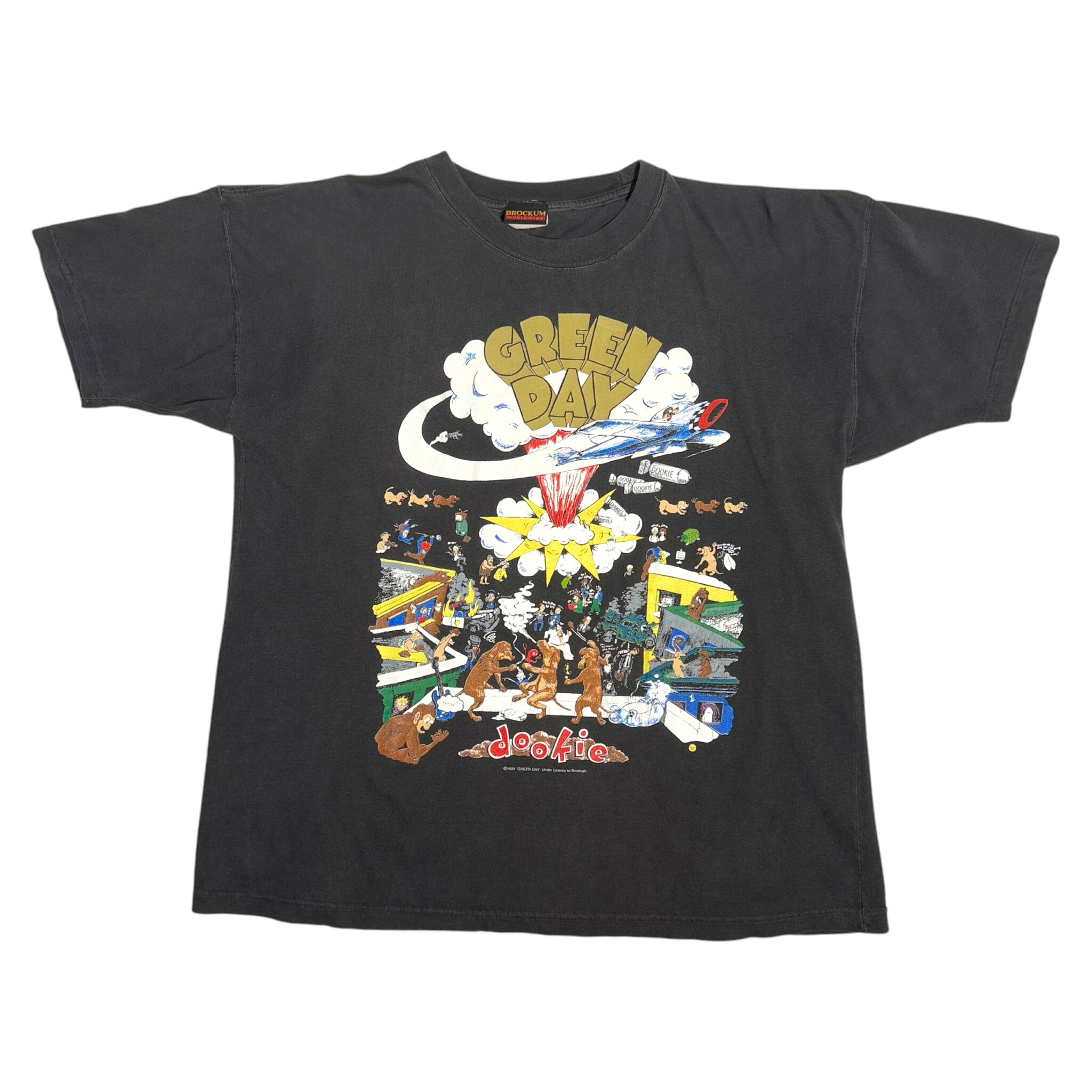 【海外買付ヴィンテージTシャツ】Green Day 【 Dookie 】BROCKUM X-LARGE グリーンデイ 1064