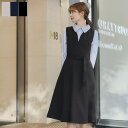 【アウトレットセール】返品交換不可 ラウンドキーネックジャンパースカート レディース ジャンスカ ワンピース 膝丈 きれいめ 上品 フェミニン エレガント 秋 ...