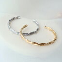 ツイストバングル ブレスレット アクセサリー シルバー ゴールド 夏ブレス 夏アクセー 雑貨 ファッション 小物 レディス ツイスト バングル 大人可愛い きれいめ 上品 30代 40代 50代 ティアクラッセ