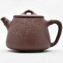 宜興紫砂壺・高石瓢竹(周向春・濃茶) 270ml