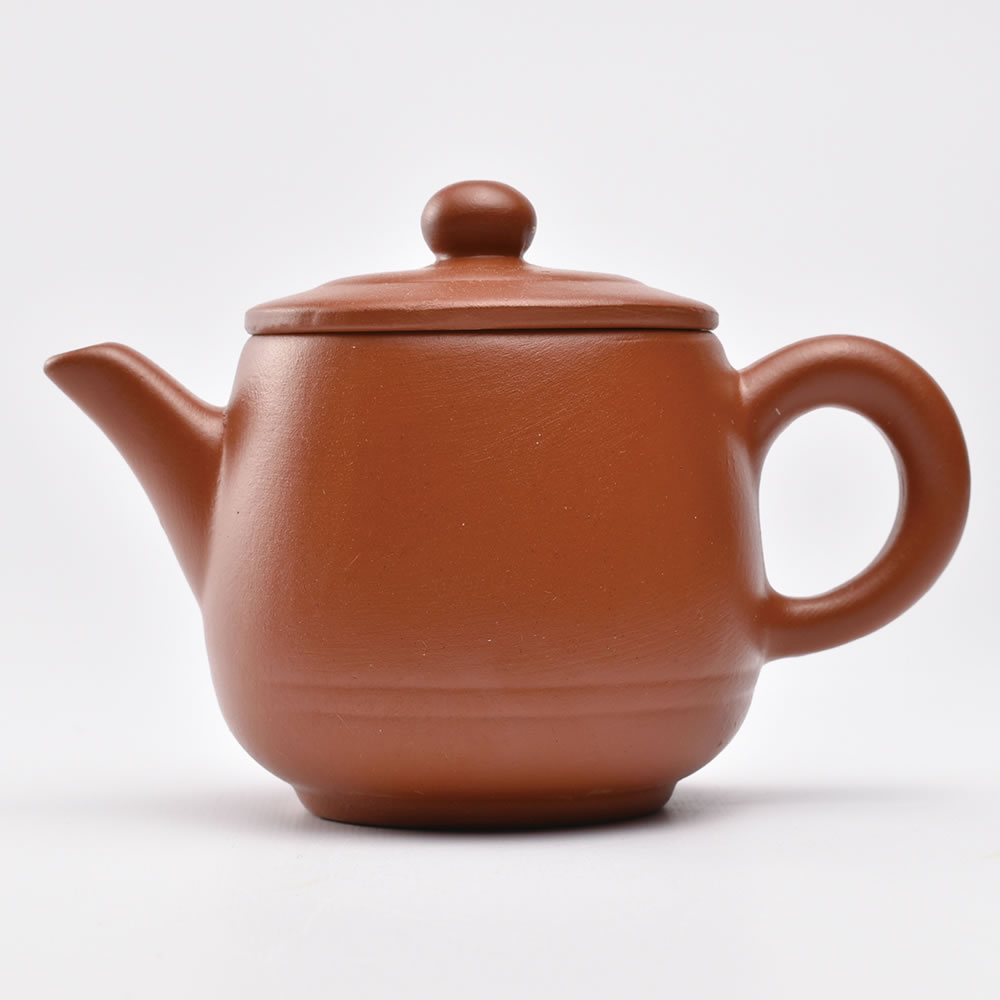 圓肚壺（赤茶） 110ml 中国茶器 紫砂風茶壺 急須