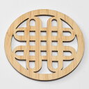 鏤空竹茶托(結)中国茶道具コースター