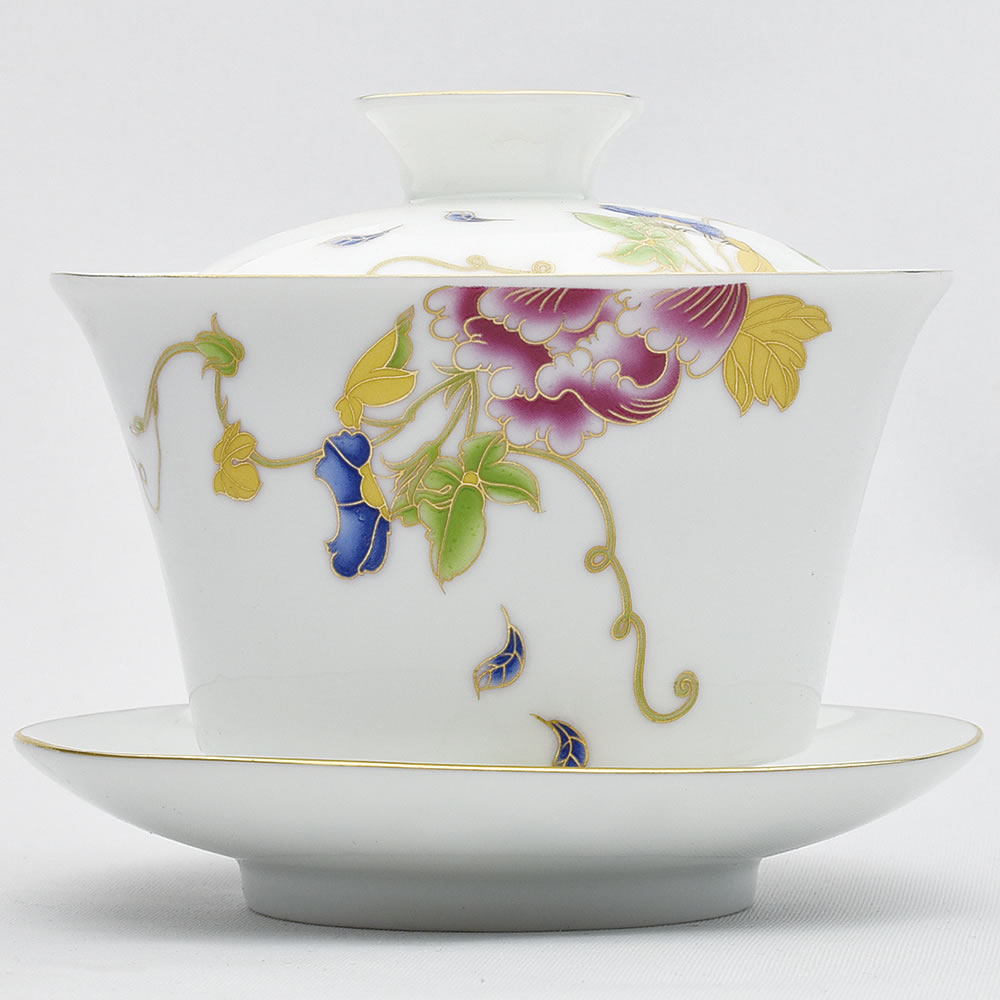 描金蓋碗（牡丹） 160ml（満水230ml）のサムネイル