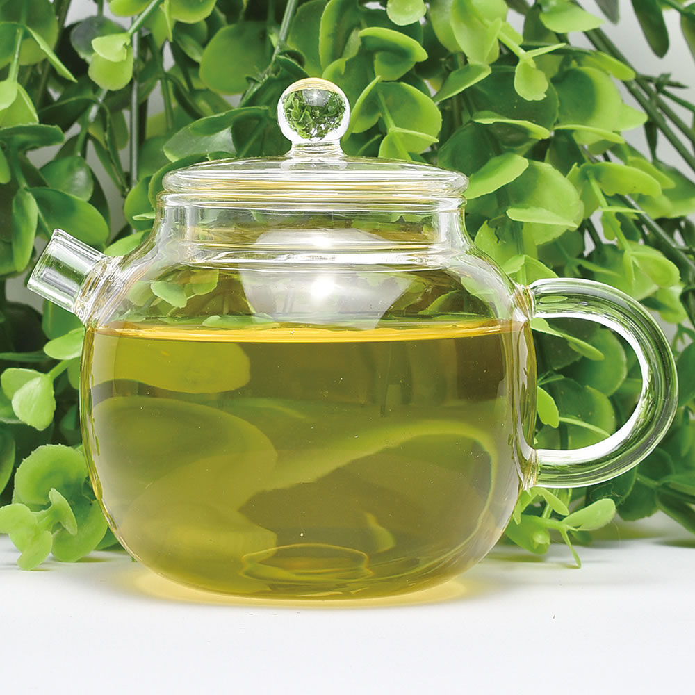 ティーポット・玻璃圓壺 180ml（満水250ml）耐熱ガラスの中国茶器
