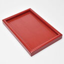 中国茶道具・紅茶托盤小 赤いお盆