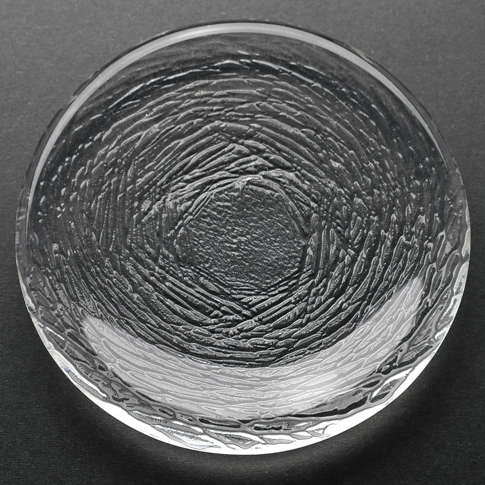 玻璃茶托（圓形） 径92×高13mm ガラスの茶托