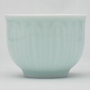 青磁の中国茶器 蓮弁茶杯（弟粉）70ml（満水100ml）