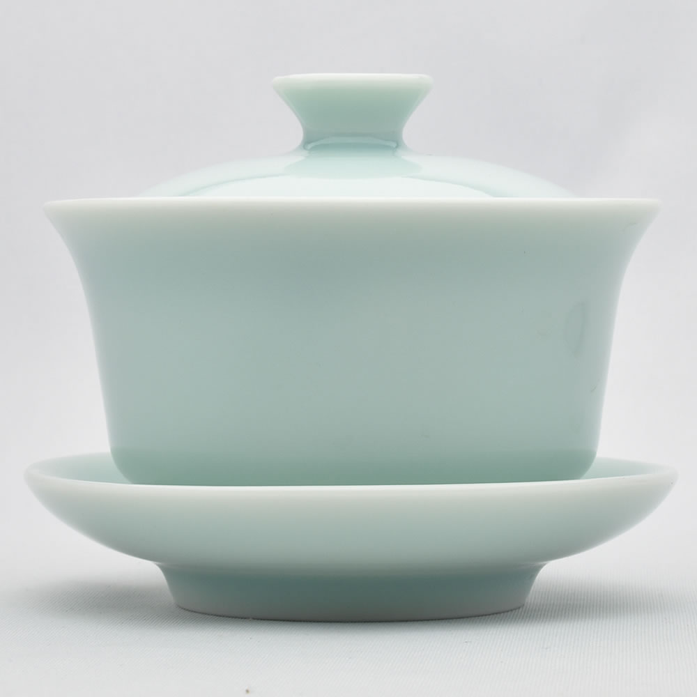 青磁の中国茶器・匠心蓋碗（弟窯粉青）120ml（満水170ml）のサムネイル