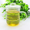 中国茶器・美体杯300ml(満水420ml)(耐熱ガラス 茶漉し付マグカップ)