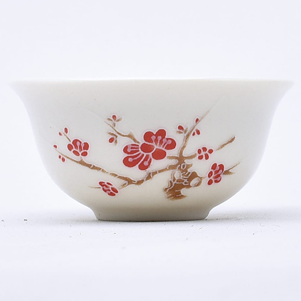 彩杯（紅梅）中国茶杯 15ml（満水25ml）のサムネイル