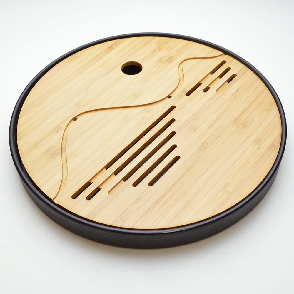 竹縁山水(黒・竹茶盤)の商品画像