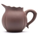 中国茶器・宜興紫砂・蓮茶海(焦茶) 240ml(満水290ml)