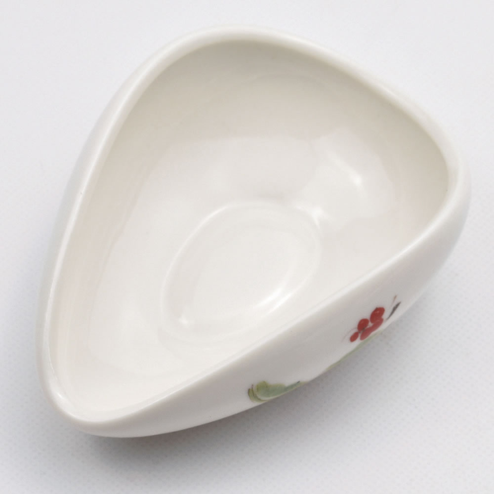 碩果茶荷【キズなど】 中国茶器 磁器製の茶葉入れ小皿
