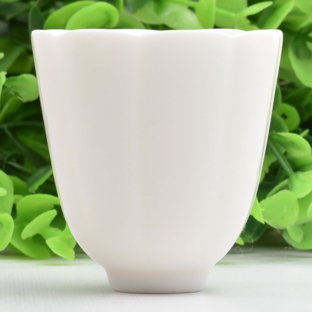 乐天商城 - 花弁杯 25ml（満水45ml）中国白磁茶杯