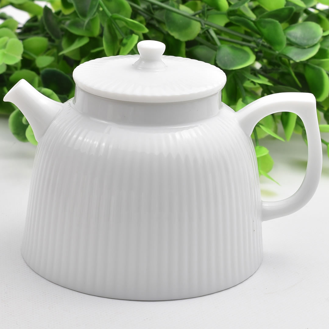中国茶壺 急須　竪紋壺 130ml（満水200ml）