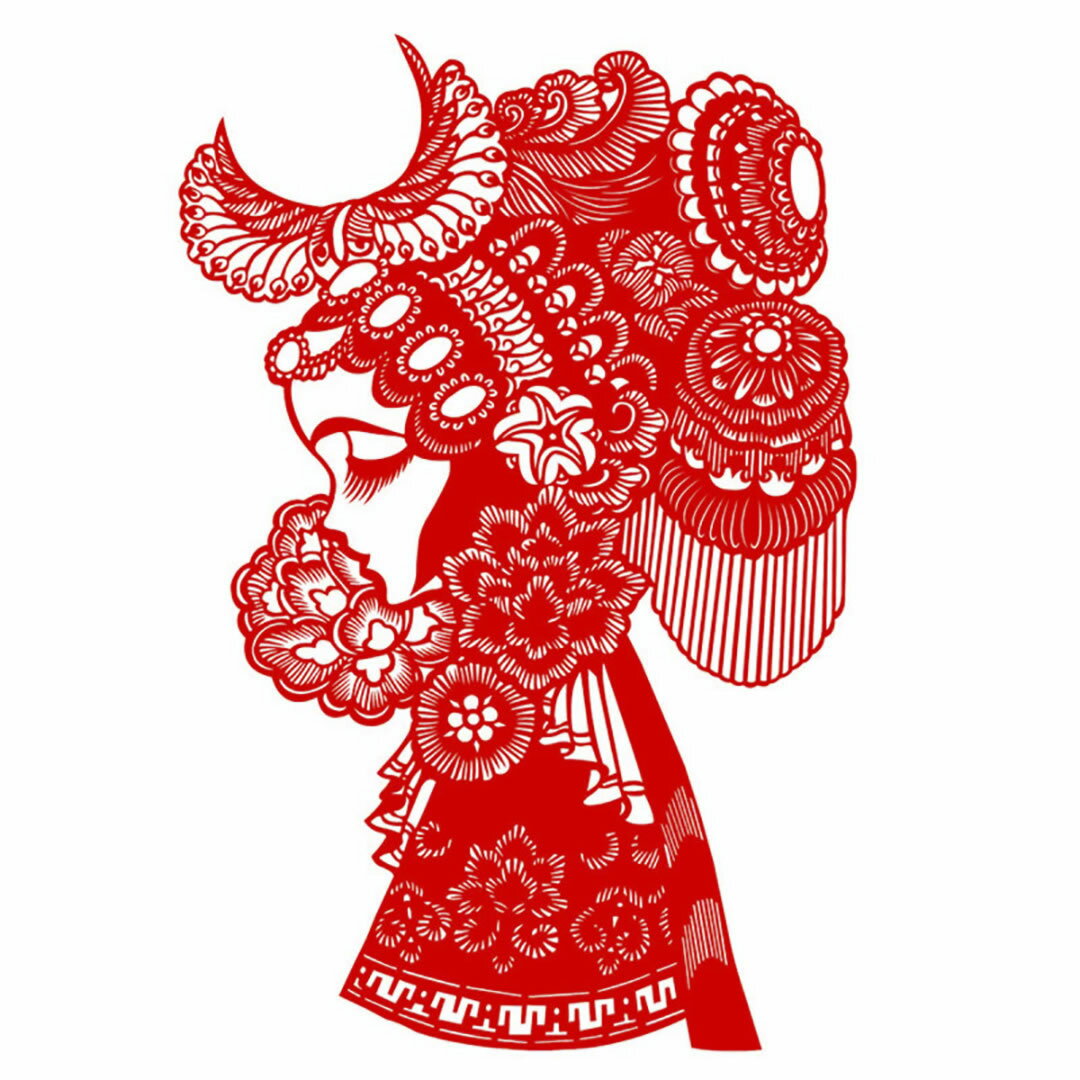 乐天商城 - 剪紙 秦香蓮 幅120×高182mm 中国剪紙