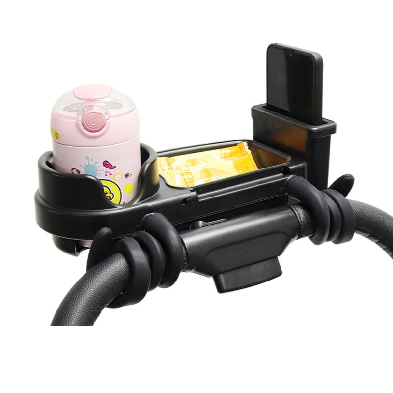 ベビーカー用トレイ ベビーカー テーブル 3in1 ドリンクホルダー付き スマホホルダ...
