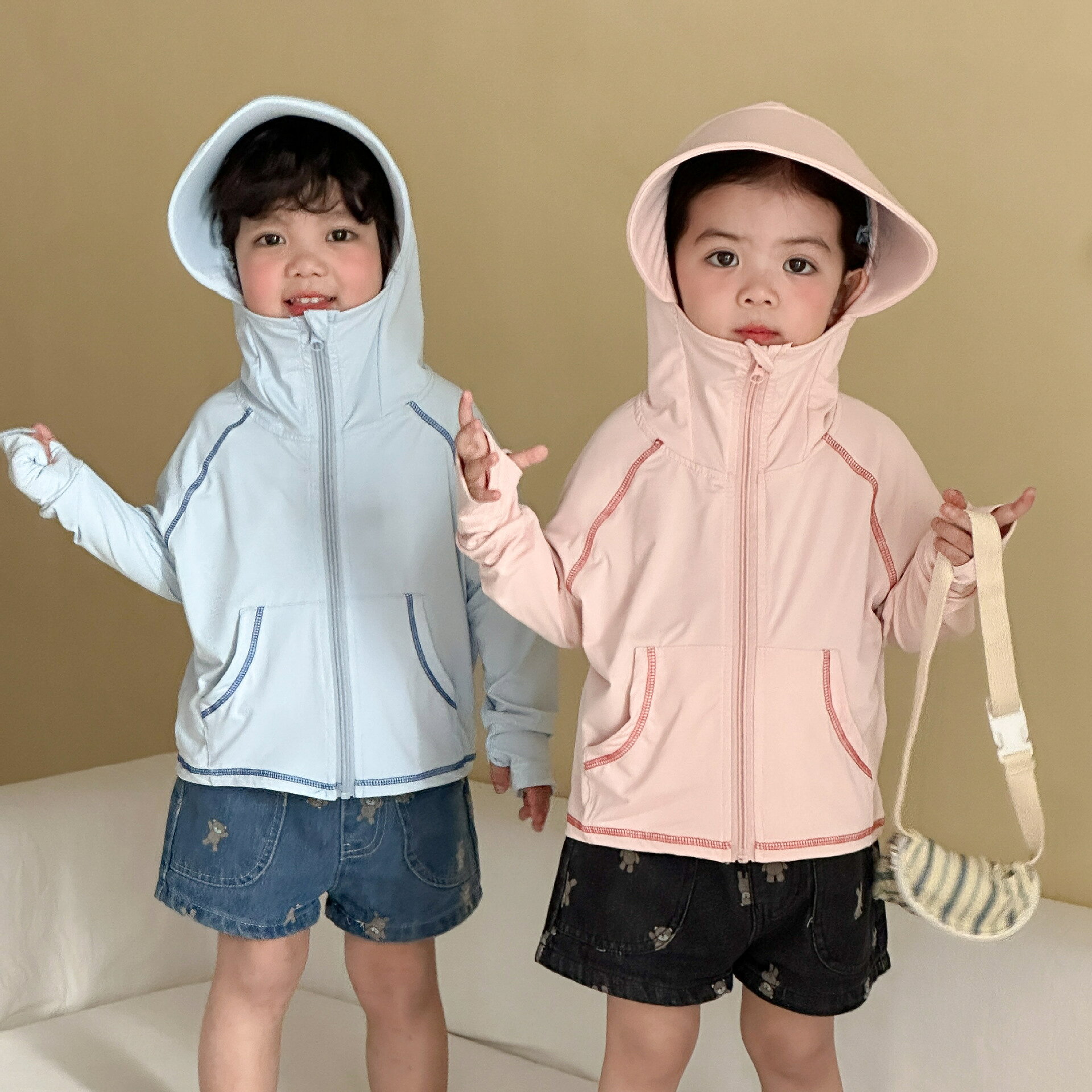 対象性別：ユニセックス／男女兼用対象年齢：幼児低学年（3～8歳、身長100～140cm）季節に適している: 夏柄：無地生地名：ポリエステル夏用日よけ服4色男女の赤ちゃんどちらでも着られますよ〜対象性別：ユニセックス／男女兼用対象年齢：幼児低学年（3～8歳、身長100～140cm）季節に適している: 夏柄：無地生地名：ポリエステル夏用日よけ服4色男女の赤ちゃんどちらでも着られますよ〜