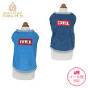 エドウイン EDWIN パピーボックスロゴタンク【超小型犬 犬服 ウエア 仔犬 パピー トップス タンク カジュアル】
