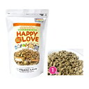 プライムケイズ Happy Love (1kg) 【原材料名】 長期無薬飼育鶏ささみ（山口県産）、小麦粉（熊本県産）、米ぬか（熊本県産）、玄米（熊本県産）、植物抽出酵素（国内産）、ふすま（国内産）、おから（国内産）、大麦（国内産）、雑穀発酵調味液（国内産）、押麦（熊本県産）、大根葉（熊本県産）、ごぼう（熊本県産）、にんじん（北海道産）、ハト麦（北海道産）、あわ（北海道産）、キャベツ（熊本県産）、きび（北海道産）、玄そば（北海道産）、大豆（国内産）、とうもろこし（北海道産）、白菜（長崎県産）、高菜（熊本県産）、パセリ（熊本県産）、青じそ（宮崎県産）、鰹節（鹿児島県産）、卵殻カルシウム（国内産）、なたね油（国内産） 【内容量】 50g×7袋 400g 1kg 2kg 5kg 【与える量の目安（1日分の給与量）】 2.3kg以下約30〜40g 2.3〜4.5kg約40〜65g 4.5〜6.8kg約65〜85g 6.8〜9.1kg約85〜100g 9.1〜13.6kg約100〜140g 13.6〜22.7kg約140〜210g 22.7〜31.8kg約210〜270g 31.8〜49.8kg約270〜370g 【栄養成分表（100gあたり）】 エネルギー 391kcal 灰分 2.7g 水分 5.5g ナトリウム 78mg タンパク質 20.8g カルシウム 381mg 脂質 4.7g リン 438mg 炭水化物 66.3g 【原産国】日本国 【含有添加物】無添加 【保存方法】 直射日光を避け常温で保存してください。 開封後はお早めにお召し上がりください。 プライムケイズ Happy Love (1kg) &nbsp; 関連商品 初めてTIARA PETS オンラインストアをご利用頂きます際は必ずこちらをクリックしてご一読下さい。