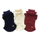 ミムット mimtto Ruffle sleeve knit(3/4/5)【小型犬 ウエアトップス セーター マフラー ニット/ 犬服 セレブ】 送料無料 その1