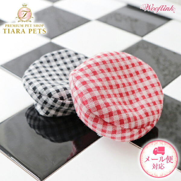 E[tN WOOFLINK PREPPY GINGHAM BERETy^  EGA Xq Zuz