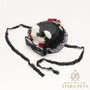 きゃんナナ CanNana アリスうさ耳 ブラックハット LH-014【小型犬 アクセサリー 帽子 ハット ヘアーアクセサリー】