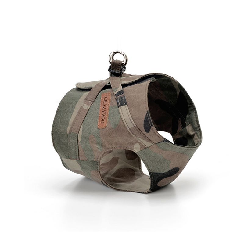 クレイジーブー CRAZYBOO 迷彩ハーネス【小型犬 犬用 ハーネス 胴輪 カジュアル】