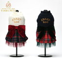 クレイジーブー CRAZYBOO クリスマスチェックワンピ(XS/S)【小型犬 犬服 ウエア ワンピース ドレス セレブ】 送料無料