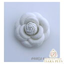 パリエロ PARIERO★受注限定★Camellia brooch【小型犬 犬用 アクセサリー ブローチ コサージュ セレブ】