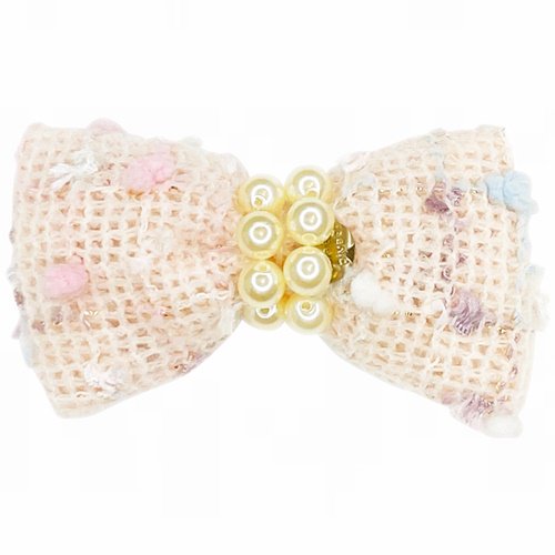ゴッドピヴァ GODPIVA ふわふわポンポンバレッタ【小型犬 アクセサリー バレッタ ...