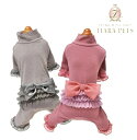 ゴッドピヴァ GODPIVA テラヘルツリボン袖付きロンパース【小型犬 犬服 ウエア ロンパース セレブ】