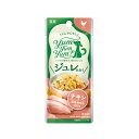 ヤムヤムヤム Yum Yum Yum! ジュレ仕立て チキン 30g 国産無添加、食べきりサイズのトッピングごはん 香りが高く、食いつきの良いYum Yum Yum!からジュレ仕立てが登場しました。 ヒューマングレードの国産原材料を使用し、無添加で作られています。 肉や魚をメインに鰹・昆布・しいたけの合わせ出汁を使用し、香りも抜群。 ジュレ仕立てだから、ドライフートに絡みやすく便利な食べきりサイズ。 いつものドライフードにちょっとプラスしてグルメごはんに！ トッピングがはじめての方や、食いつきアップしたいパートナーにもおすすめです。 お水をあまり飲まないパートナーには食事と一緒に水分補給ができます。 国産・無添加・ヒューマングレード 人間の食事と同じ食材を使って、人間の食事と同じ衛生レベルのペットフード専門工場でつくっています。 国産素材を選択し、顔が見える契約農家から、安全・新鮮・おいしい食材を厳選しています。 保存料・着色料・香料等の合成添加物も一切不使用。 鶏肉をたっぷり使用したレシピ レシピには鶏肉をたっぷり配合して、鰹節としいたけ・昆布の合わせだしでまとめています。 いつものごはんに絡めやすい「ジュレ仕立て」 ジュレ仕立てなので、いつものドライフードに絡めやすく、食べきりサイズの30gなので与えやすい。 いつものドライフードにちょっとプラスして、グルメごはんに。 ■内容量：30g / 30g×12袋 ■原産国：日本 ■素材：鶏肉,ブロッコリー,かぼちゃ,にんじん,寒天,こんにゃく粉,しいたけエキス粉,昆布エキス,かつお粉 ■成分値 保証栄養分析値：粗タンパク質 8.0%以上、粗脂肪 1.5%以上、粗繊維 0.3%以下、粗灰分 1.2%以下、水分 89%以下 その他成分分析値： カルシウム 0.02%、リン 0.07%、マグネシウム 0.01%、ナトリウム 0.05% ■カロリー：約12kcal/1袋 ■給与量 一般食ですので、1日1〜2袋を目安に、総合栄養食ドッグフードと一緒に与えてください。 ヤムヤムヤム Yum Yum Yum! ジュレ仕立て チキン 30g 関連商品 初めてTIARA PETS オンラインストアをご利用頂きます際は必ずこちらをクリックしてご一読下さい。