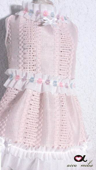 アキュミリア Accu Milia ウーリーレースフラワーワンピ L 小型犬 犬服 ウエア ワンピース ドレス セレブ Tiara Pets