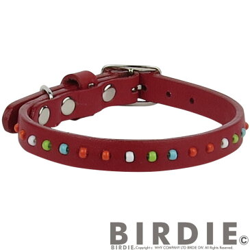 バーディ BIRDIE カラフルビーズカラー(サイズ18)【超小型犬 犬用 猫用 ペット 首輪 カラー カジュアル】