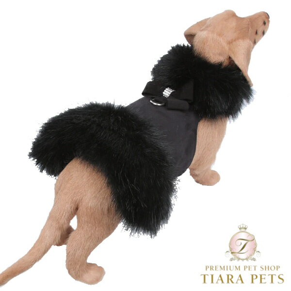 スーザンランシー Susan Lanci DESIGNS Nouveau Bow Black Fox Fur Coat 受注生産【小型犬 犬用 ハーネス コート...