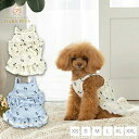 【5のつく日はポイント5倍!!】アントゥトゥ Un TouTou リボン柄キャミワンピ【小型犬 犬用 犬服 ワンピース スカート ドレス セレブ】