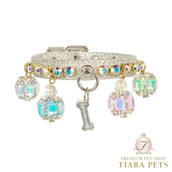 フォーペッツオンリー For Pets Only Pastel Game Collar Silver【犬用 カラー 首輪 セレブ】