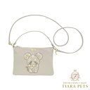 フォーペッツオンリー For Pets Only My TopoMio Diamond Pochette Greige【犬用 オーナー様用 バッグアクセサリー ポーチ ポシェット セレブ】