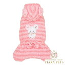 【0のつく日はポイント5倍!!&各種クーポン発行中!!】フォーペッツオンリー For Pets Only TopoMio 4 Pink Marshmallow【小型犬用 犬服 ジャンプスーツ つなぎ セレブ】