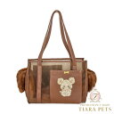 フォーペッツオンリー For Pets Only The Heritage TopoMio Bag Caramel【小型犬 犬用 キャリーバッグ セレブ】