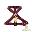 フォーペッツオンリー For Pets Only TopoMio Lover Harness Burgundy【小型犬用 犬用 ハーネス セレブ】